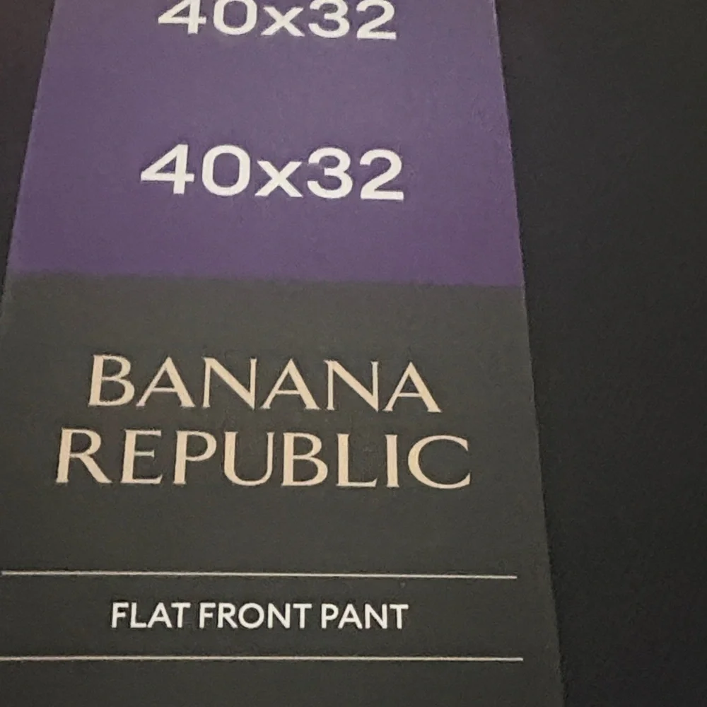 Banana Republic Charcoal Flat Front Trousers